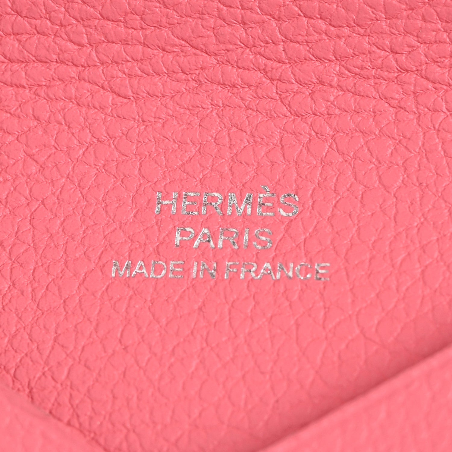 Hermes Evercolor Calvi Card Case Rose Azalee 6 of 7