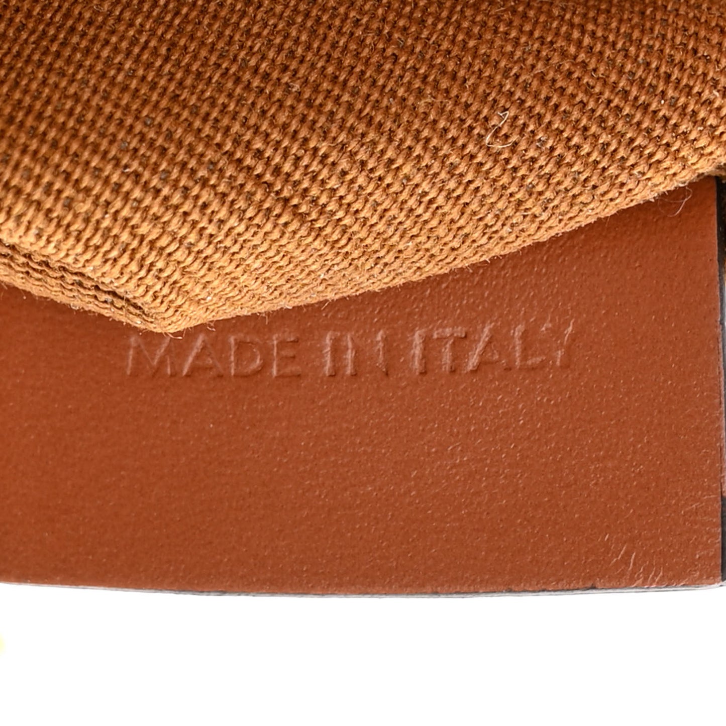 Triomphe Canvas Calfskin Small Boston Bag Tan