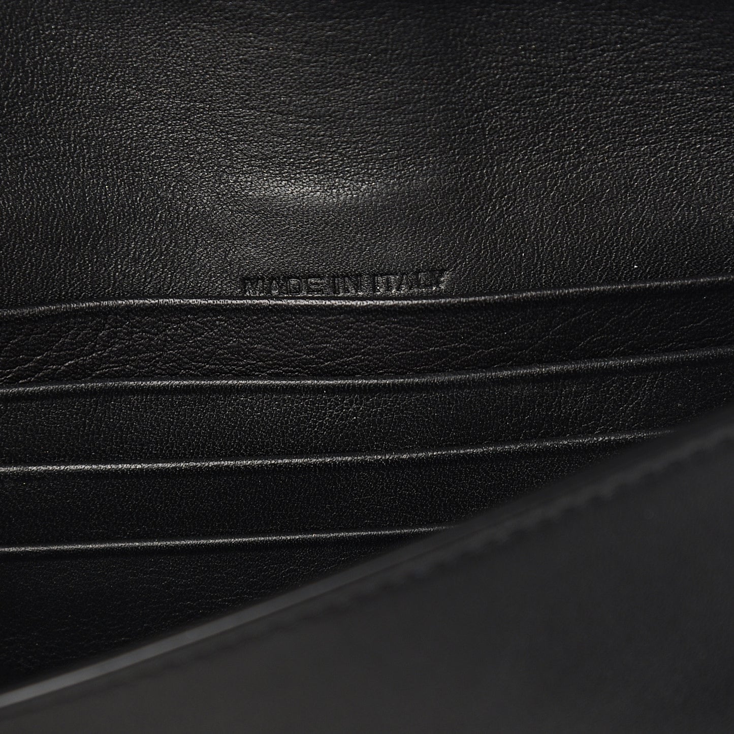 Calfskin Monogram Tri Pocket Crossbody Bag Black