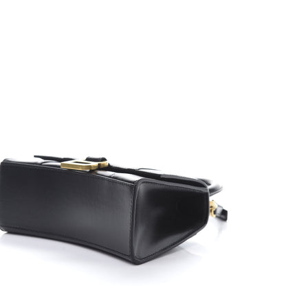 Balenciaga Shiny Box Calfskin Hourglass Top Handle Bag XS Black 8 of 10