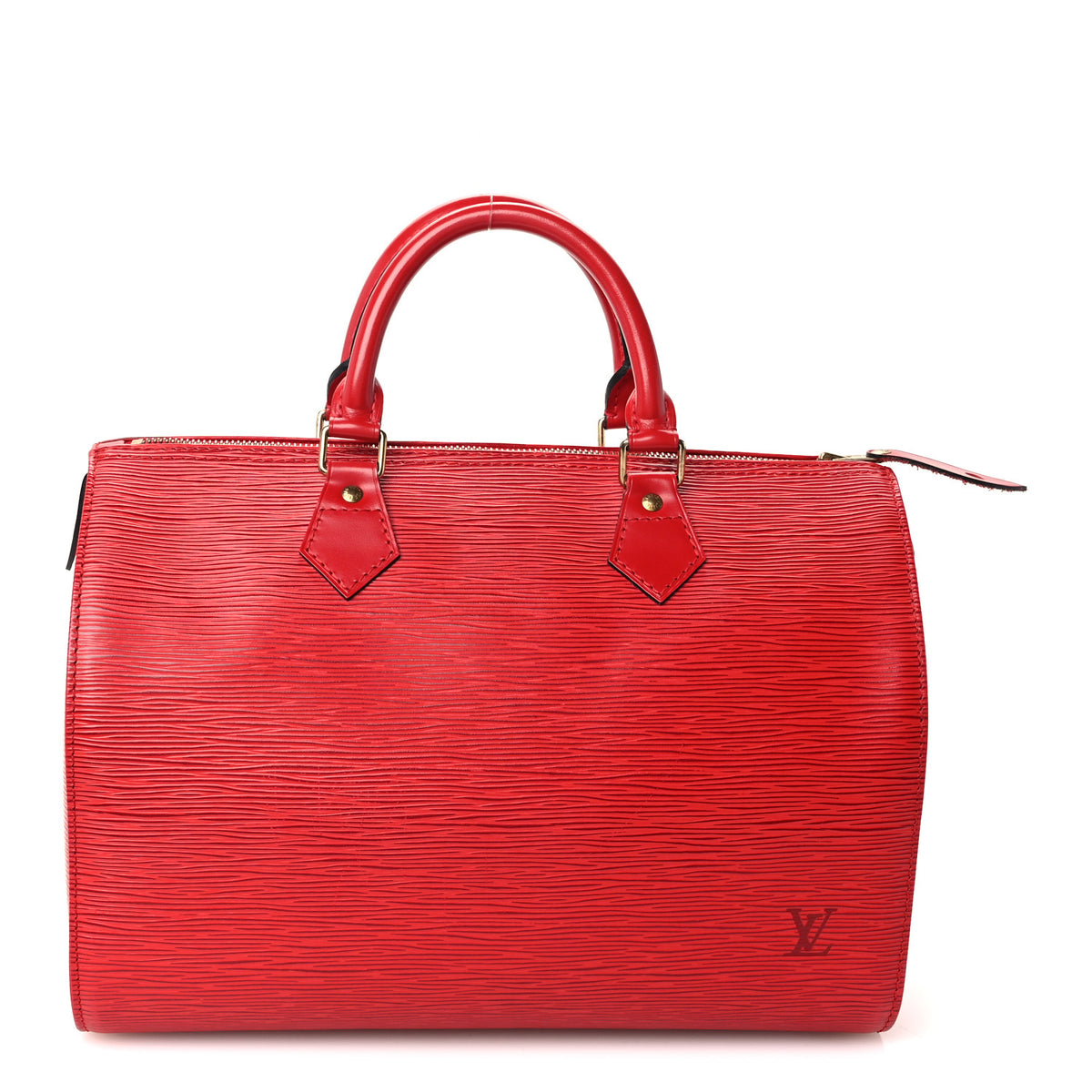 Louis Vuitton Epi Speedy 30 Castillan Red 1 of 13