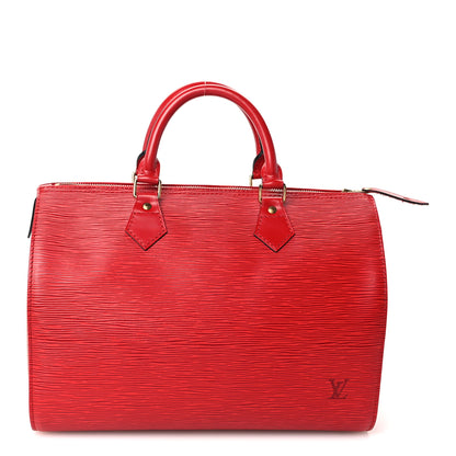 Louis Vuitton Epi Speedy 30 Castillan Red 1 of 13