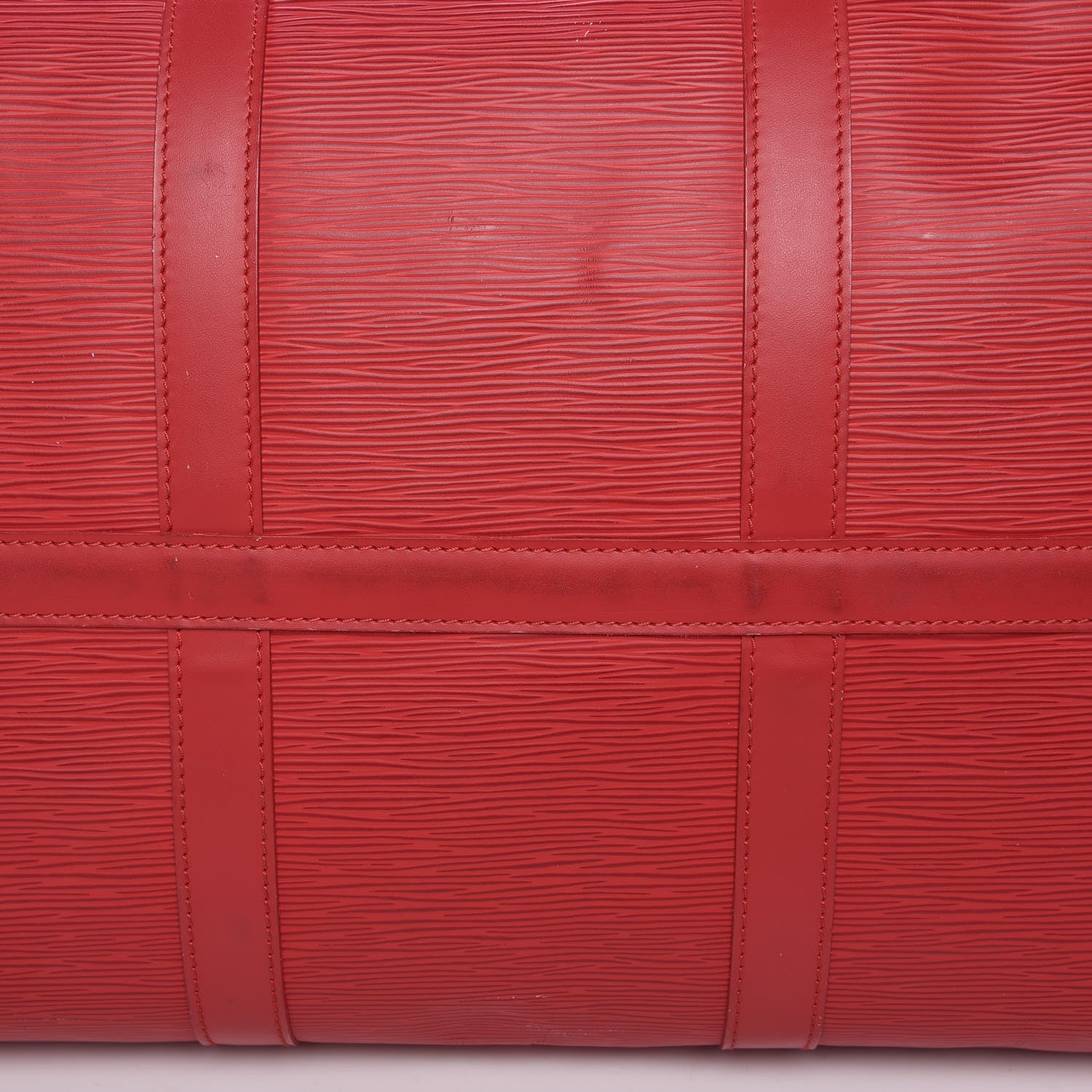 Louis Vuitton Epi Keepall 55 Castillan Red 14 of 23