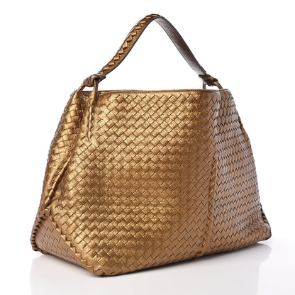 Bottega Veneta Cervo Intrecciato Shoulder Bag New Bronze 3 of 10