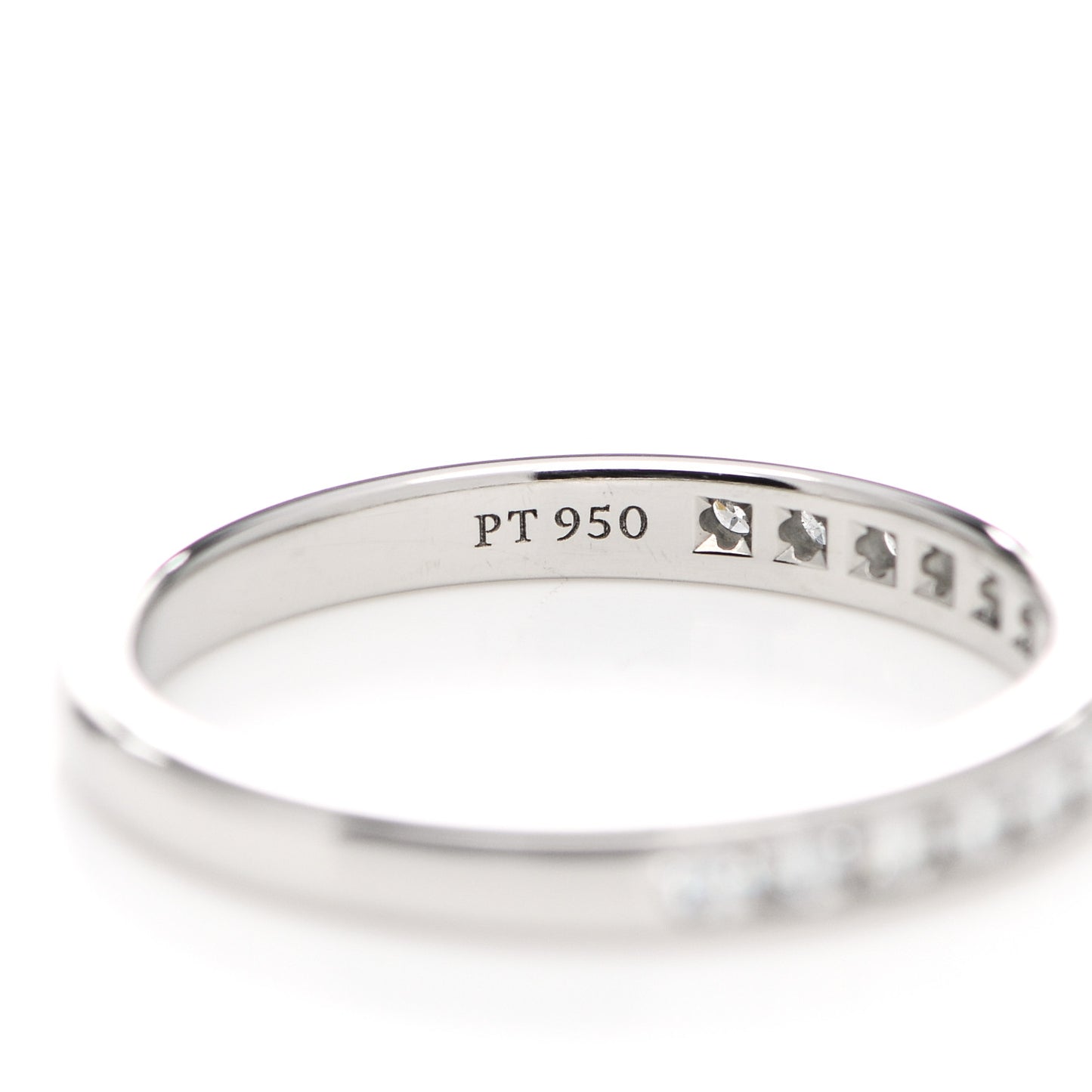 Platinum Diamond 2mm Half Circle Wedding Band Ring 50 5.5