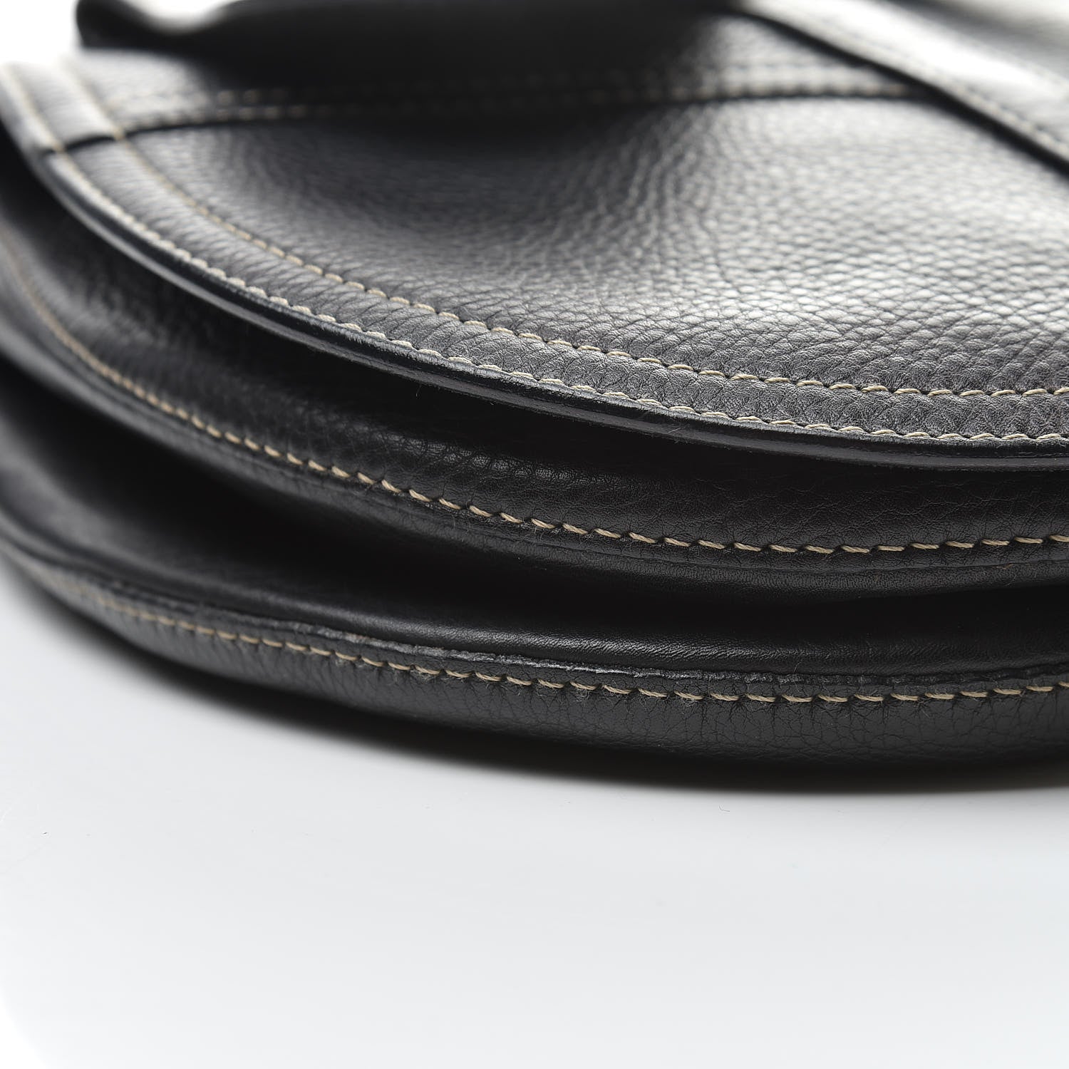 Christian Dior Calfskin Baudrier Saddle Bag Black 9 of 13