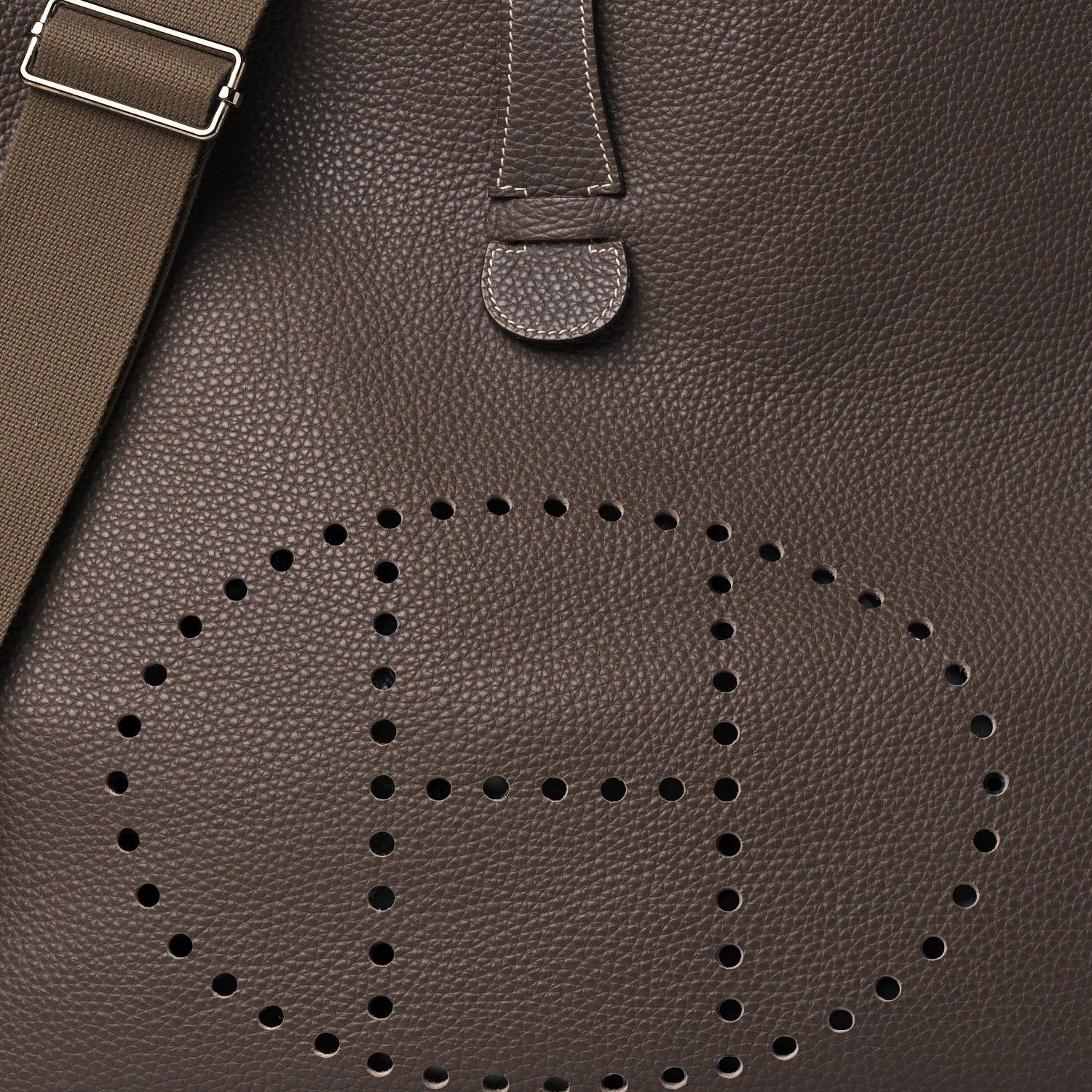 Hermes Taurillon Clemence Evelyne III TGM Etoupe 8 of 12