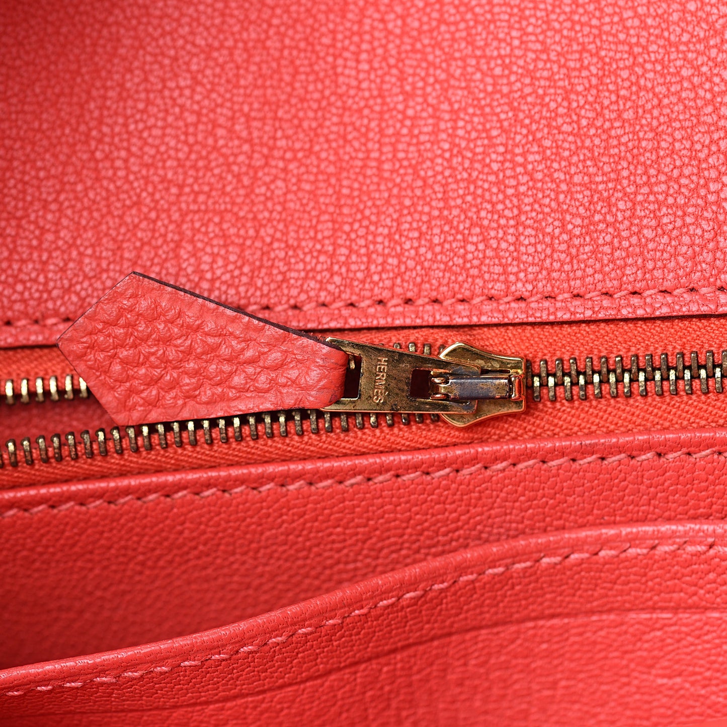 Togo Birkin 30 Rouge Pivoine