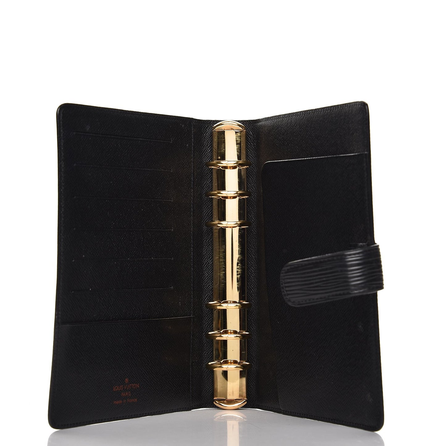 Epi Medium Ring Agenda Cover Black