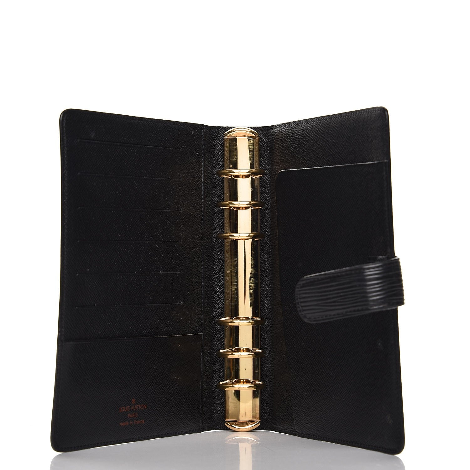 Louis Vuitton Epi Medium Ring Agenda Cover Black 5 of 6