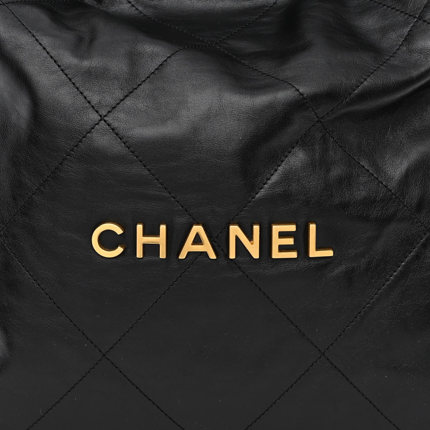Chanel Shiny Calfskin Quilted Chanel 22 Black 10 of 15