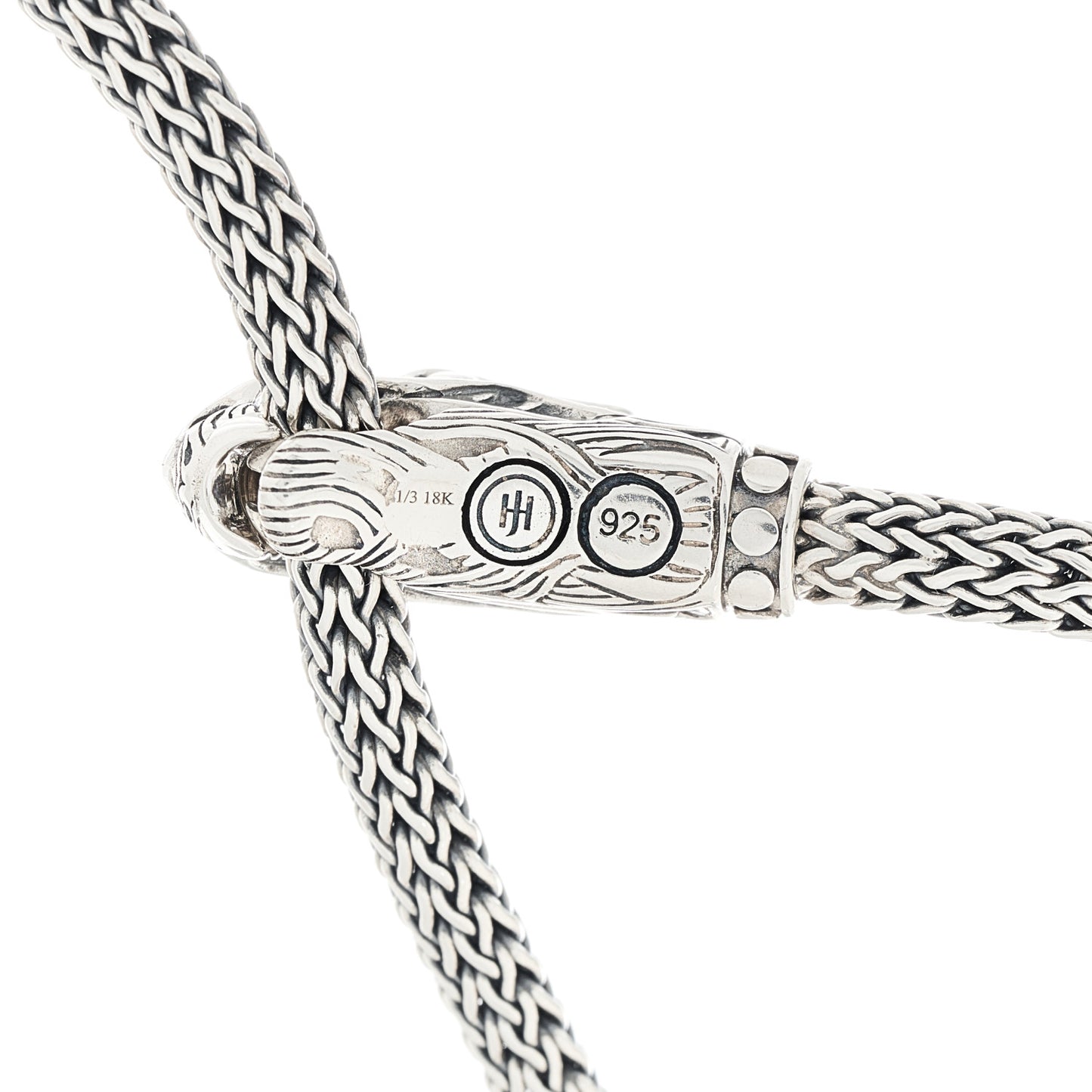 Sterling Silver 18K Yellow Gold Legends Naga Dragon Lariat Necklace