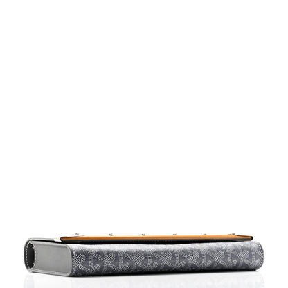 Goyard Goyardine Monte Carlo Bois Clutch With Strap Gray 4 of 9