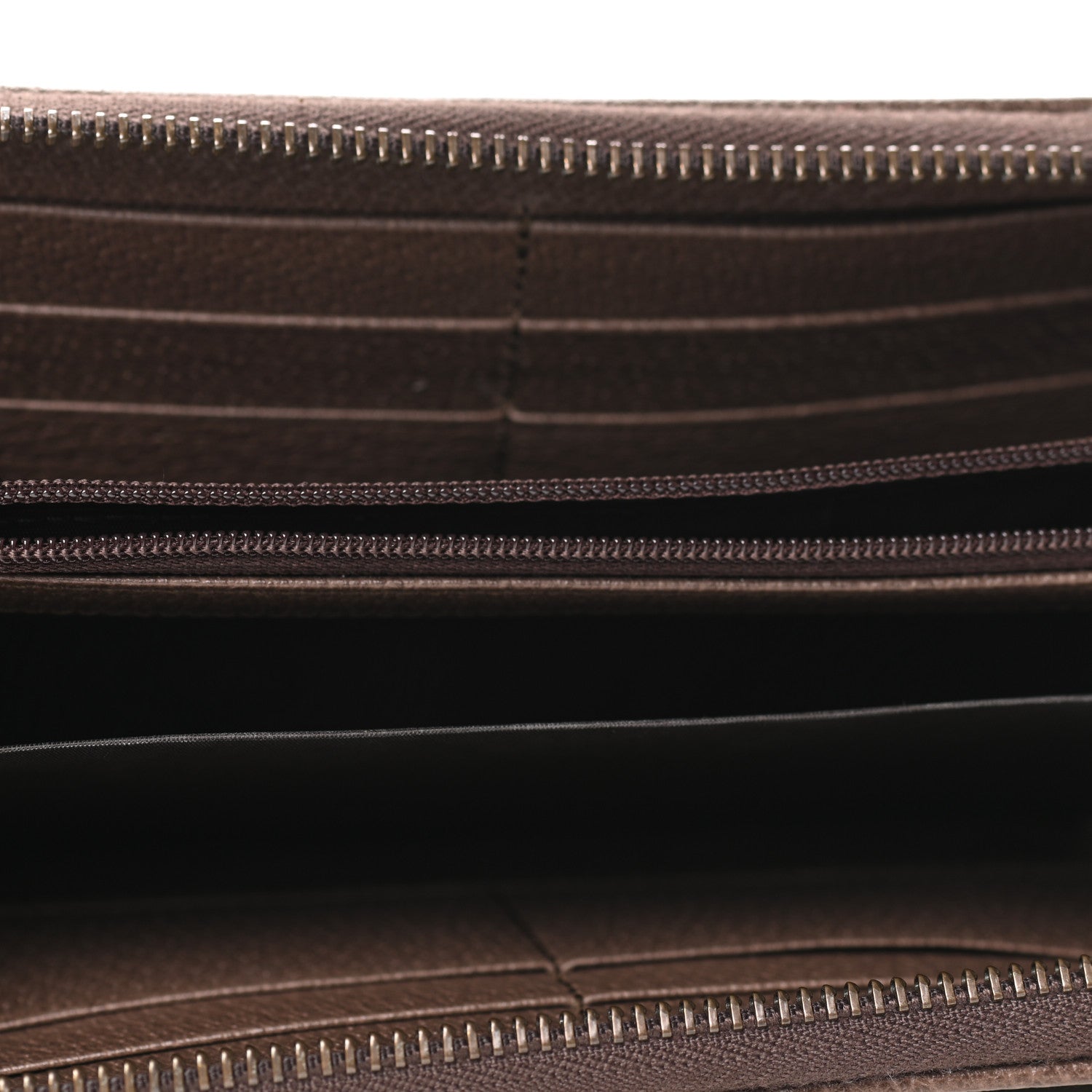 Gucci GG Supreme Monogram Web Ophidia Zip Around Wallet Brown 5 of 9