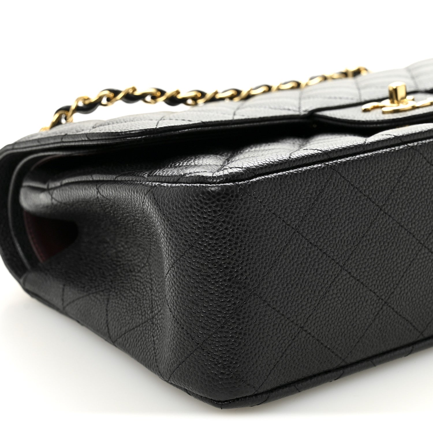 Chanel Caviar Quilted Jumbo Double Flap Black 9 of 10