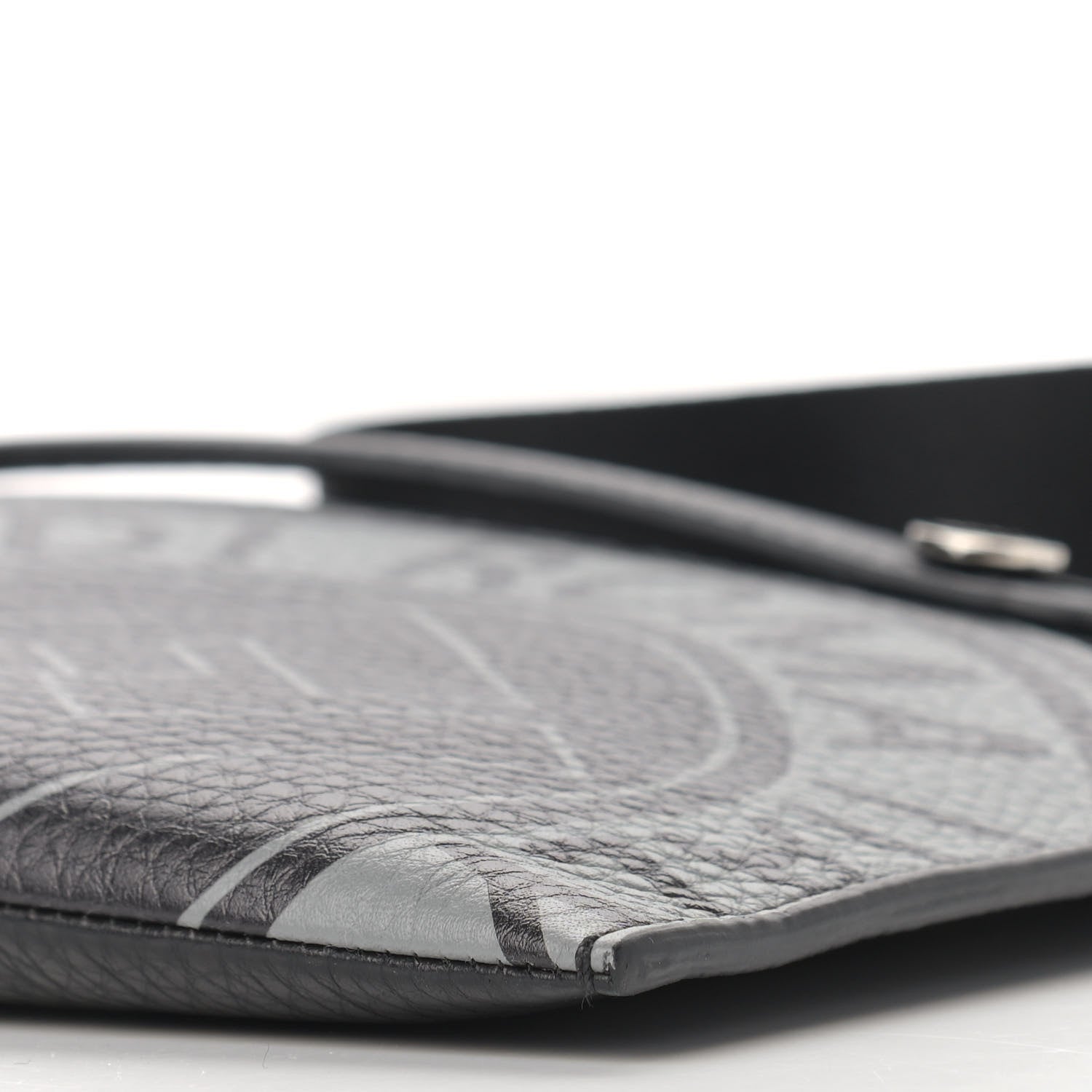 Fendi Cuoio Romano Selleria Fendi Stamp Patch Messenger Black Grigio 7 of 7