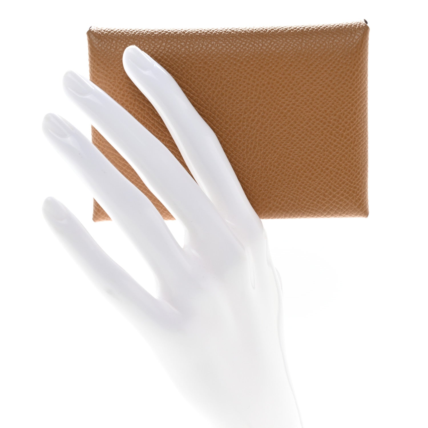 Hermes Epsom Calvi Duo Card Case Biscuit 3 of 6