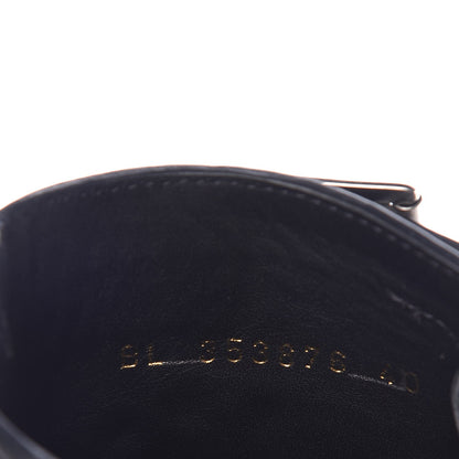 Saint Laurent Smooth Calfskin Studded Womens Punk Ranger Boots 40 Black 5 of 9