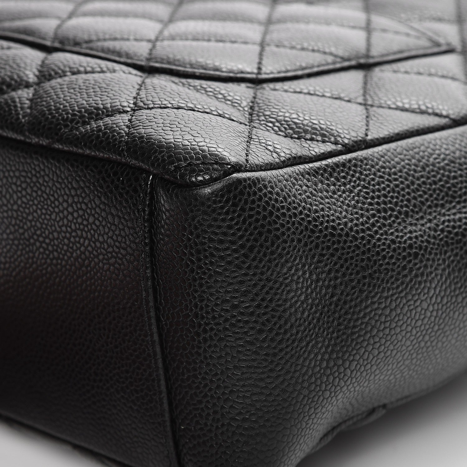 Chanel Caviar Quilted Petit Shopping Tote PST Black 12 of 13