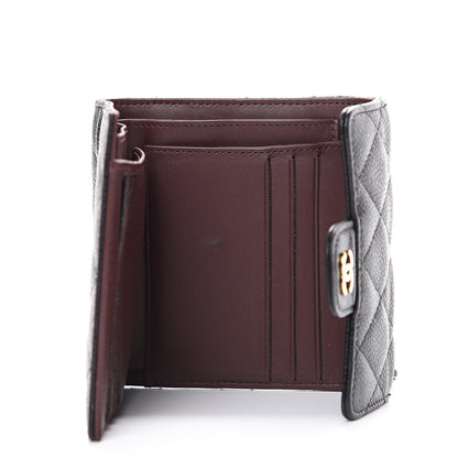 Chanel Caviar Quilted Compact Flap Wallet Black 4 of 10
