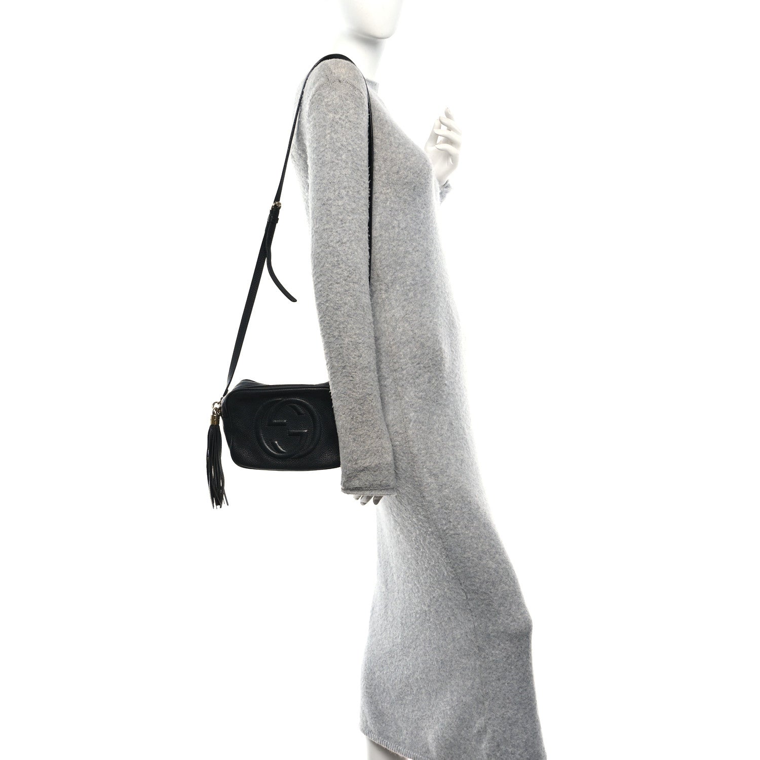 Gucci Pebbled Calfskin Small Soho Disco Bag Black 2 of 12