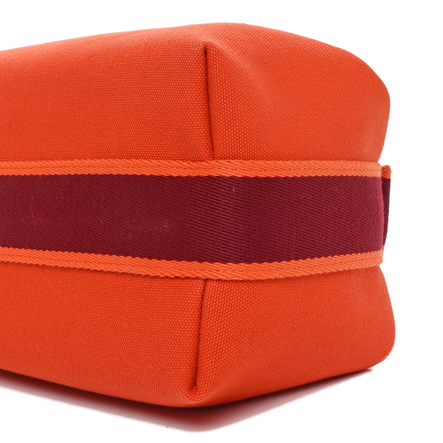 Canvas Small Bride-A-Brac Pouch Orange Burgundy