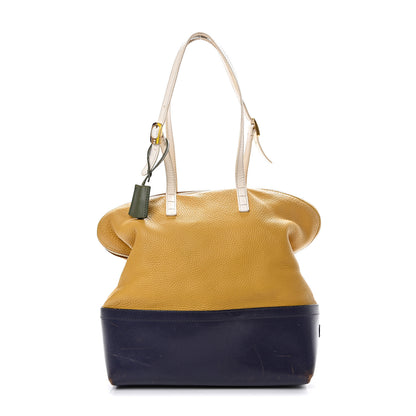 Fendi Cuoio Colorblock 2Bag Miele Scuro Navy 1 of 17