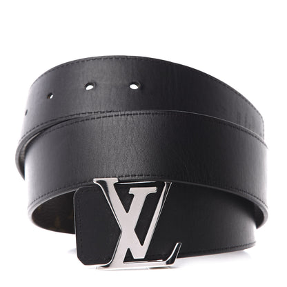 Louis Vuitton Calfskin Monogram 40mm LV Initiales Reversible Belt 80 32 Black 1 of 8