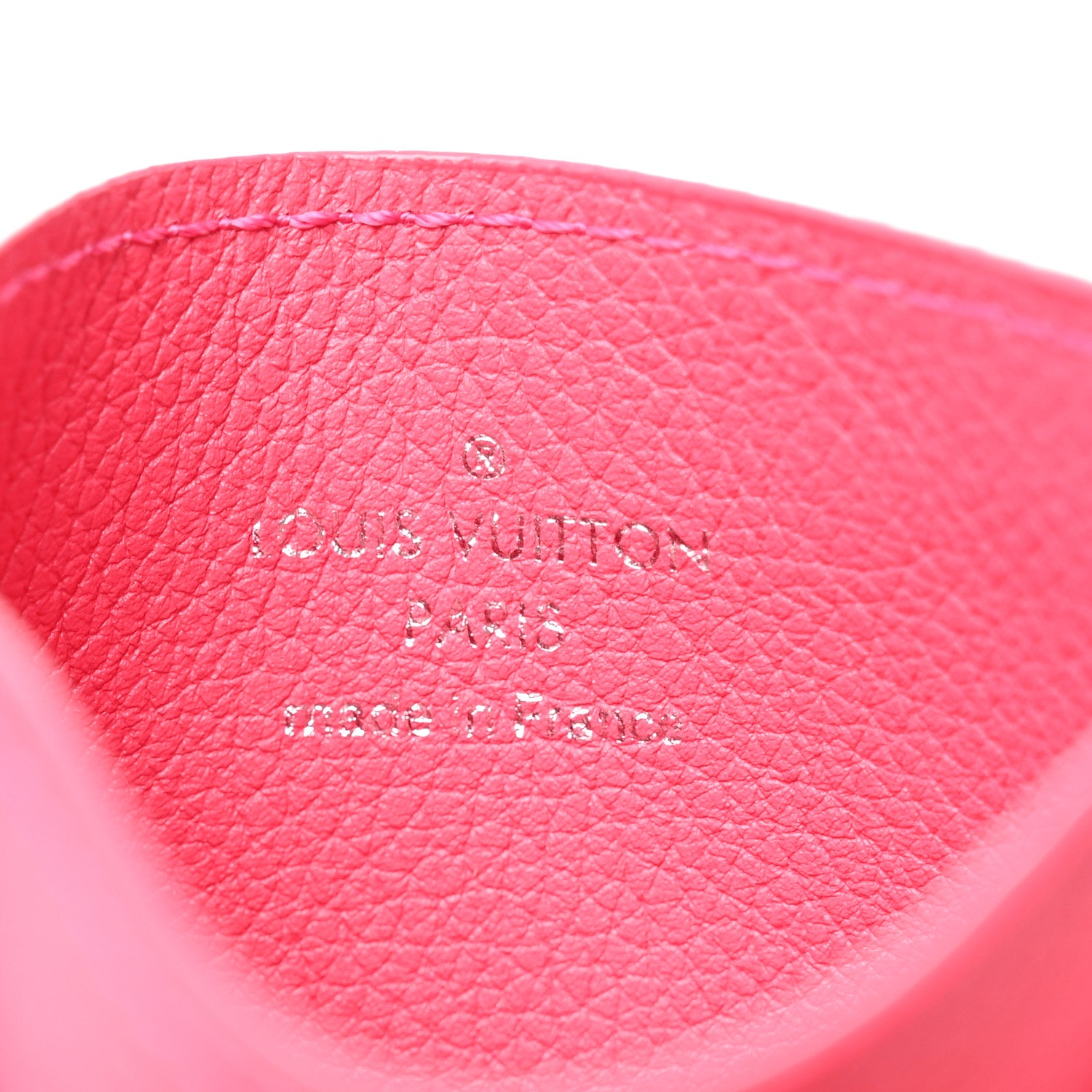 Louis Vuitton Calfskin Lockme Card Holder Hot Pink 6 of 7