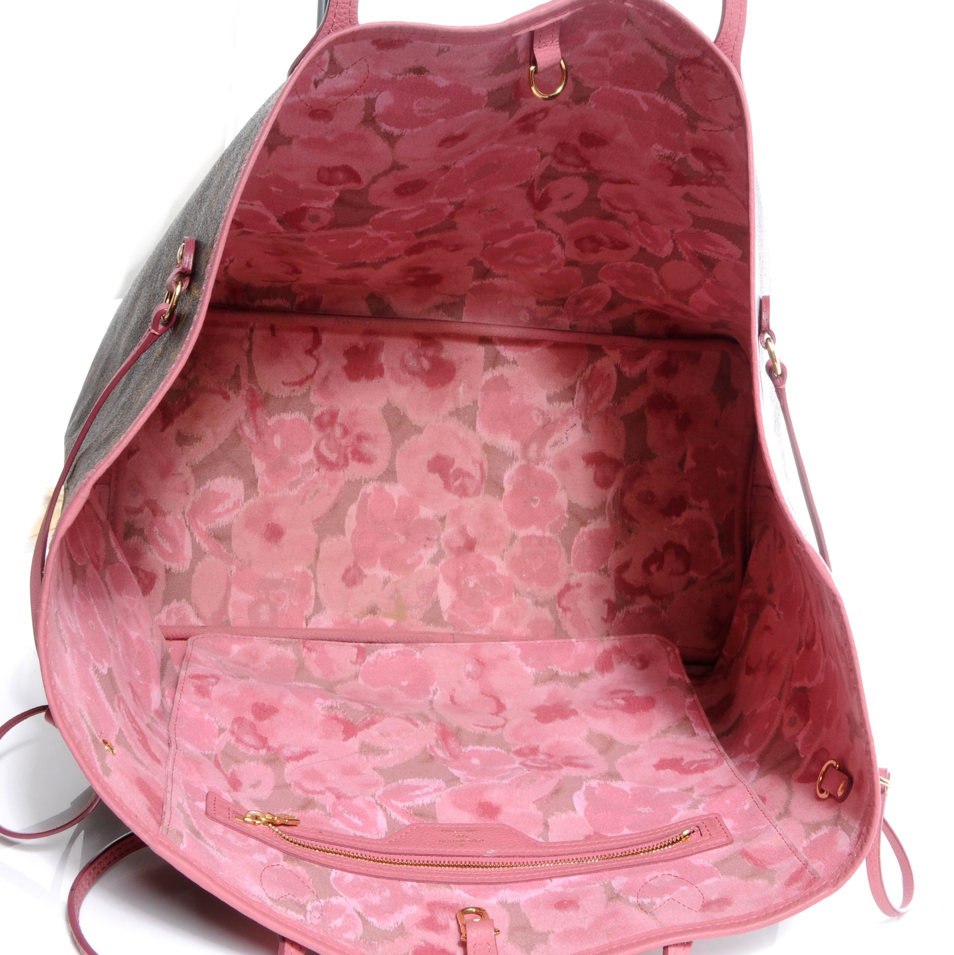 Louis Vuitton Monogram Articles de Voyage Ikat Neverfull GM Rose Velours 5 of 7