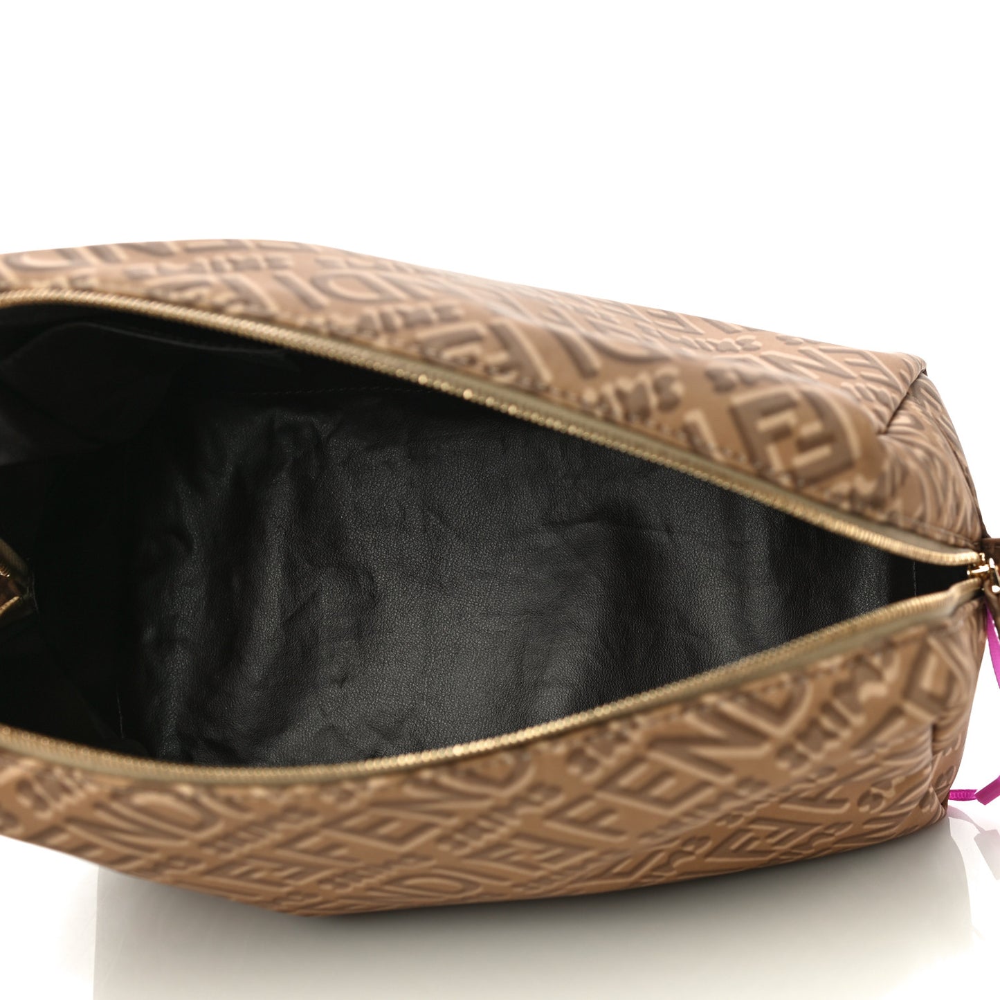 X SKIMS Nylon Medium Trapezoid Beauty Pouch Sand