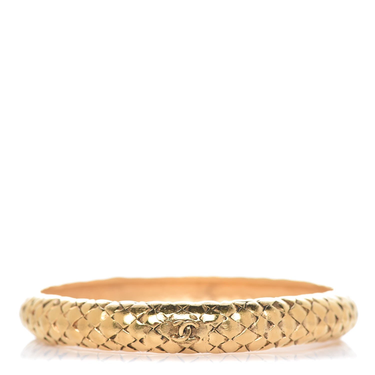 Chanel CC Bangle Gold 1 of 6