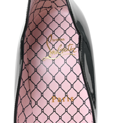 Christian Louboutin Patent Chick Up Alta 150 Peep Toe Pumps 39 Black 7 of 7