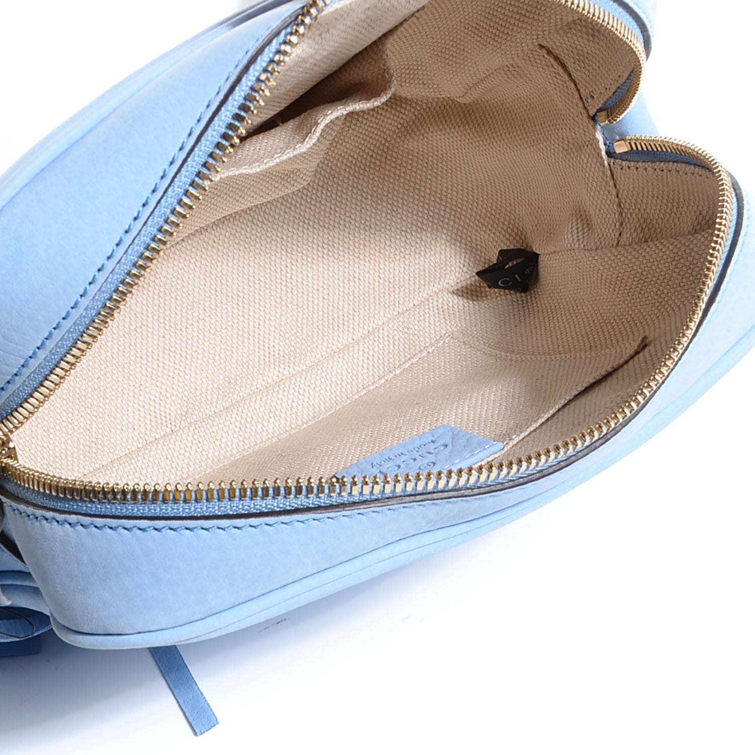Gucci Vitello Range Small Soho Disco Bag Mineral Blue 5 of 9