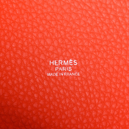 Hermes Taurillon Clemence Picotin Lock 22 MM Orange 6 of 10
