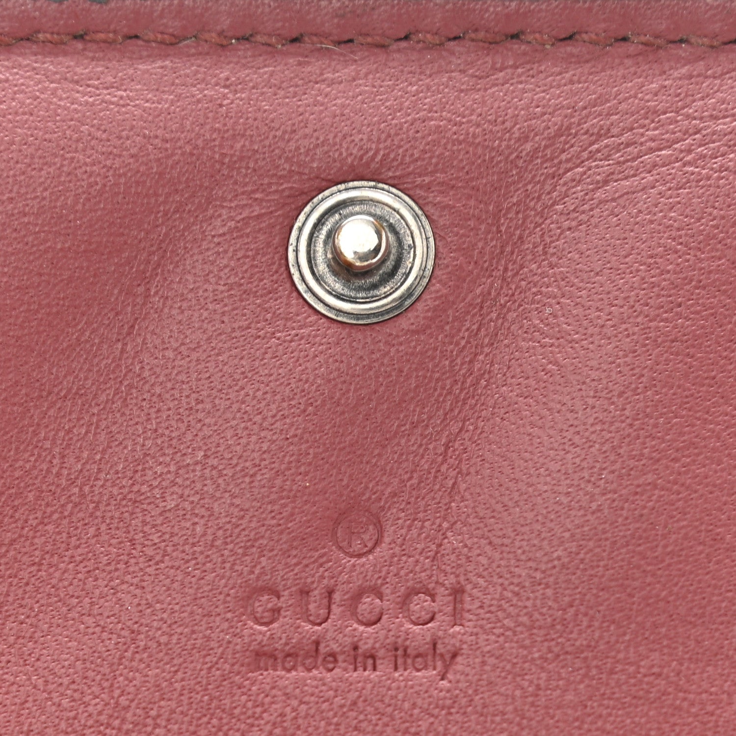 Gucci GG Supreme Monogram Blooms Card Case Beige Multicolor Dry Rose 6 of 7