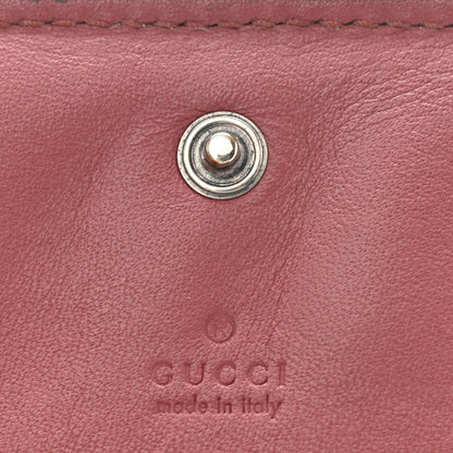 Gucci GG Supreme Monogram Blooms Card Case Beige Multicolor Dry Rose 6 of 7