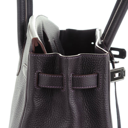 Hermes Taurillon Clemence Birkin 30 Raisin 20 of 25
