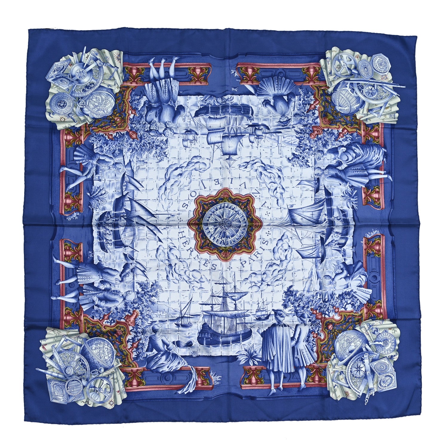 Hermes Silk Azulejos 90 Scarf 1 of 3