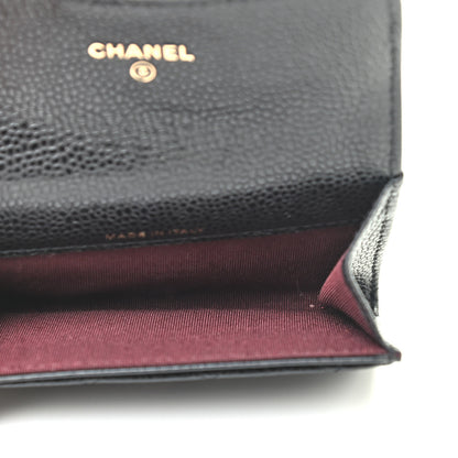 Chanel Caviar Quilted Flap Card Holder Black 5 of 8