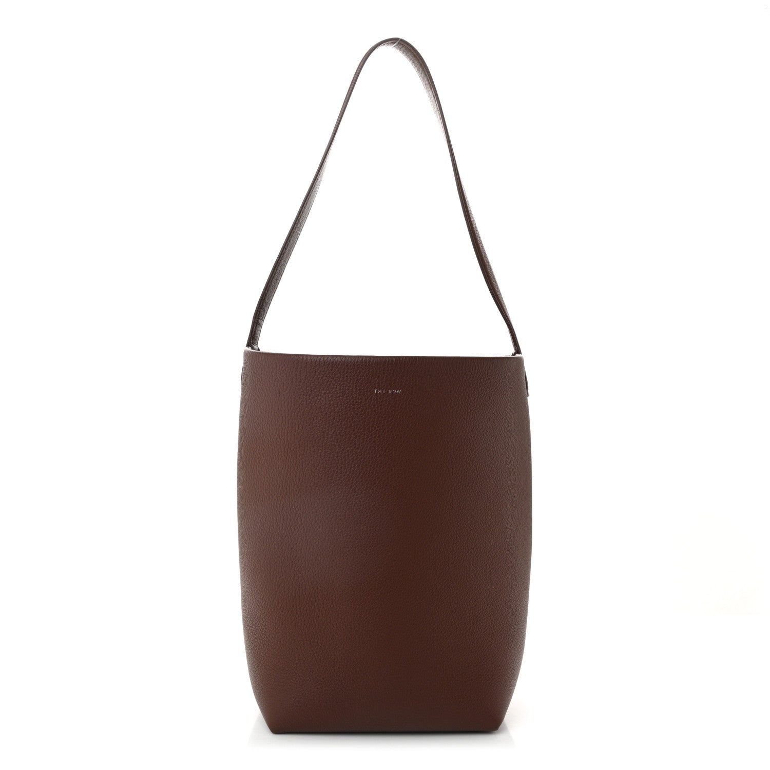 The Row Grained Calfskin Medium N/S Park Tote Cognac 1 of 10