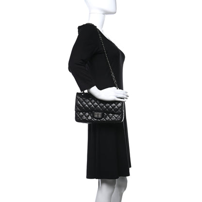Chanel Aged Calfskin Quilted 2.55 Reissue 225 Flap Black 2 of 13