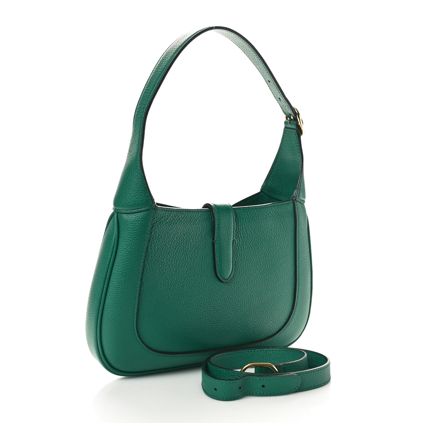 Boarded Dyana Lux Calfskin Small Jackie 1961 Hobo Emerald