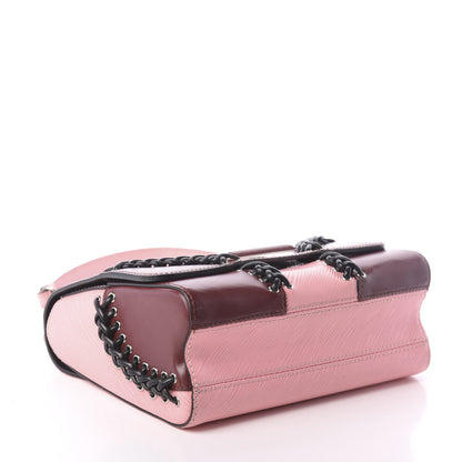 Louis Vuitton Epi Braided Twist Shoulder Bag MM Rose Ballerine 4 of 9
