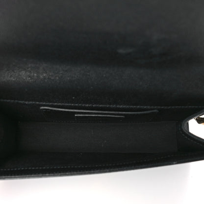 Saint Laurent Grain De Poudre Medium Classic Monogram Kate Satchel Black 4 of 7