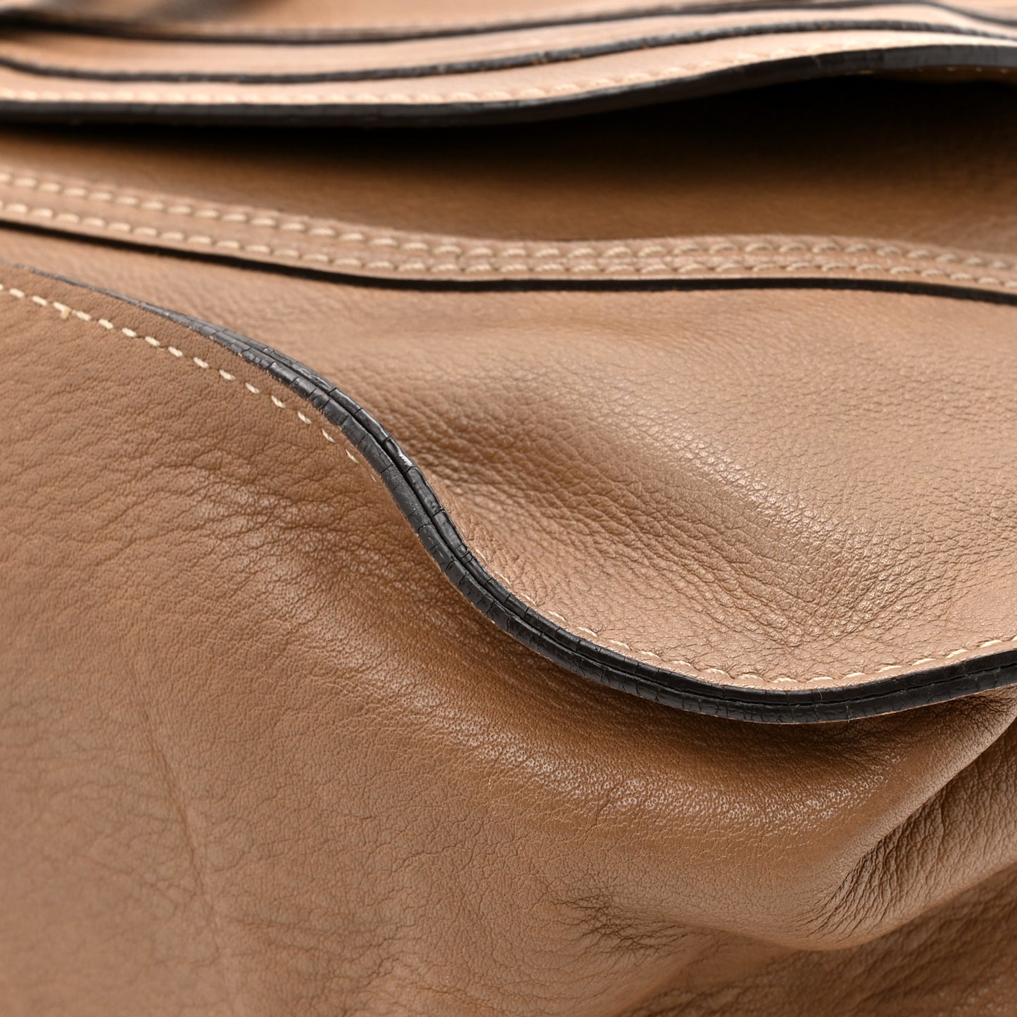 Calfskin Large Marcie Satchel Nut