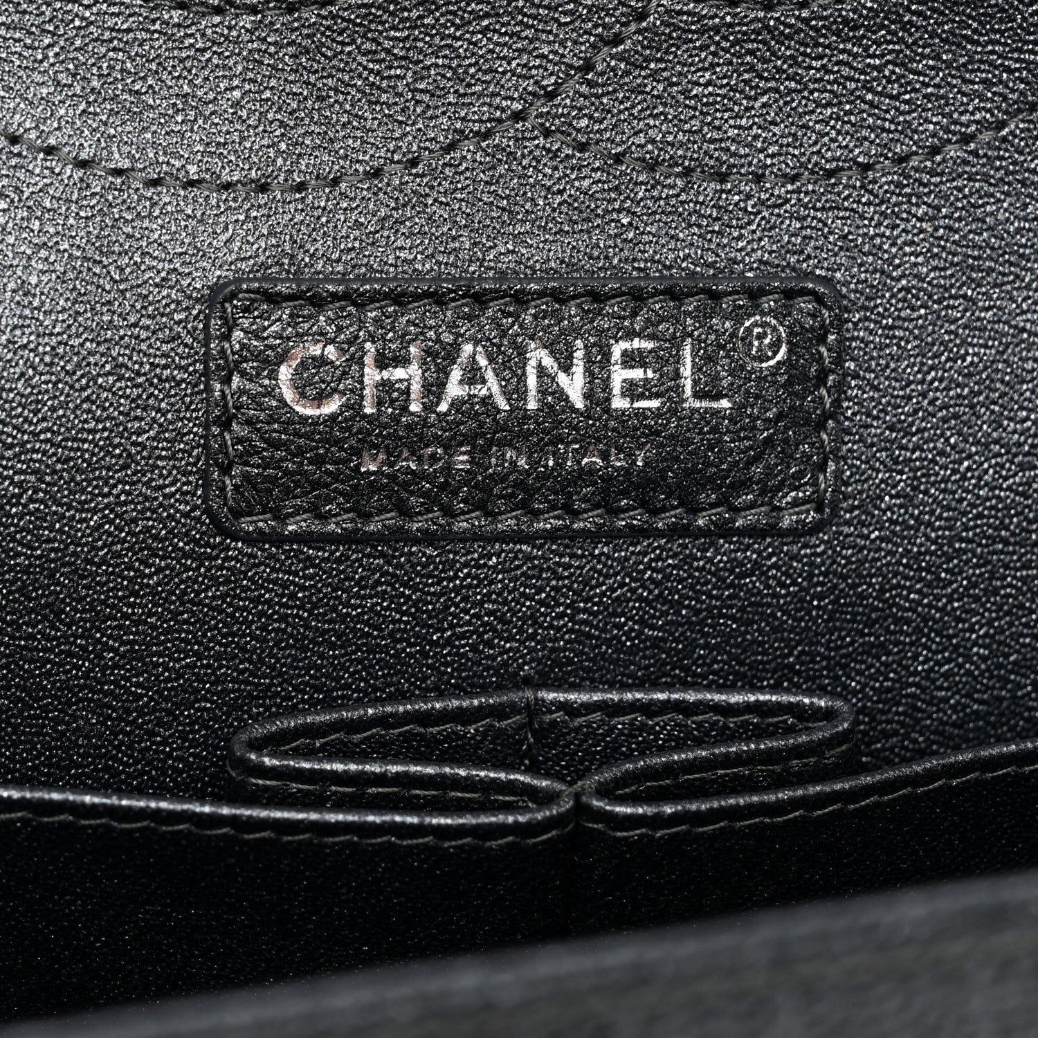 Chanel Metallic Caviar Quilted Jumbo Double Flap Dark Grey 9 of 14