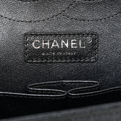 Chanel Metallic Caviar Quilted Jumbo Double Flap Dark Grey 7 of 11