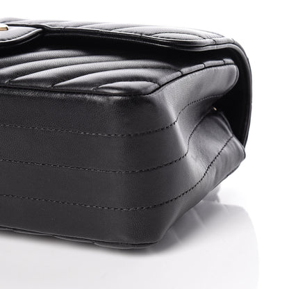 Chanel Lambskin Chevron Quilted Mini Rectangular Flap Black 9 of 10