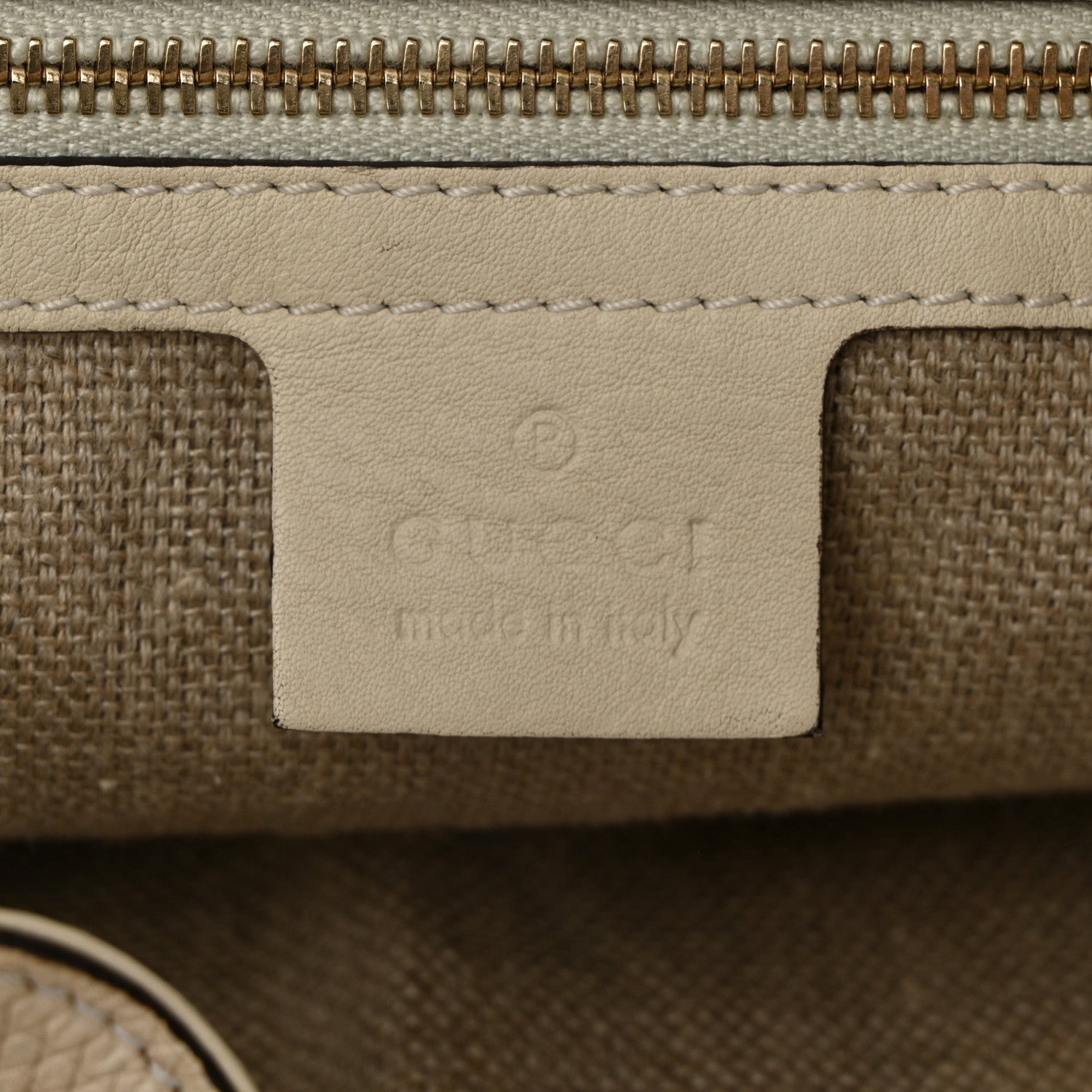 Gucci Lizard Canvas Embroidered Peggy Bamboo Top Handle Hobo White Pink 6 of 11